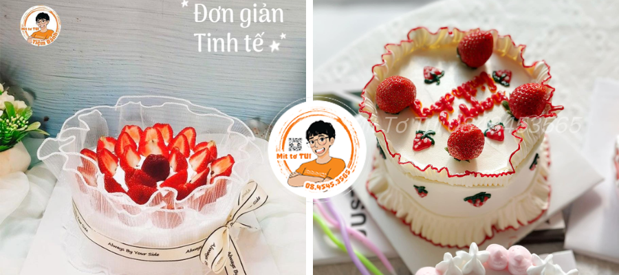 Bánh kem bó hoa