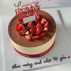 Bánh tiramisu đẹp tặng vợ