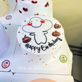 Bánh kem vẽ hình độc lạ cute