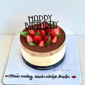 Bánh tiramisu đẹp tặng bạn trai