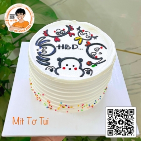 BÁNH KEM MẪU VẼ TAY - 26