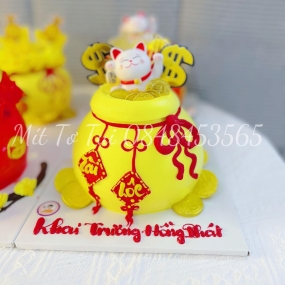 BÁNH KHAI TRƯƠNG TÚI TIỀN MAY MẮN