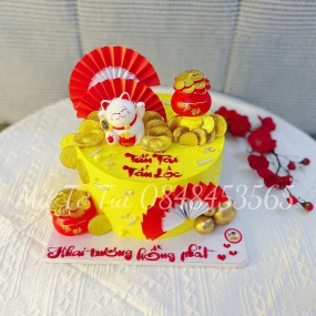 BÁNH TẤN TÀI TẤN LỘC MÈO VÀNG