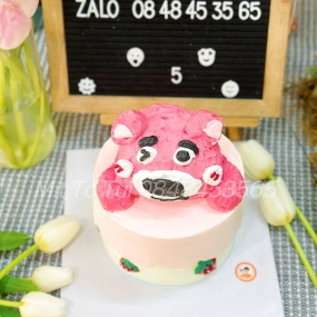 BÁNH KEM GẤU DÂU NHÁY MẮT 