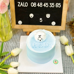 BÁNH KEM MÀU XANH KEM THÚ NỔI