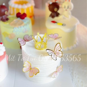 BÁNH KEM TRANG TRÍ VƯƠNG MIỆNG & BƯỚM