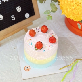 BÁNH SINH NHẬT CUTE MÀU PASTEL