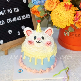 BÁNH KEM CỰC DỄ THƯƠNG HÌNH GẤU NỔI 