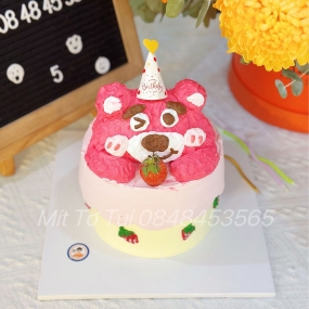 BÁNH KEM GẤU HỒNG CHO EM GÁI