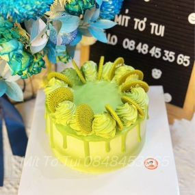 BÁNH KEM TONE XANH TƯƠI MÁT TẶNG CHỒNG
