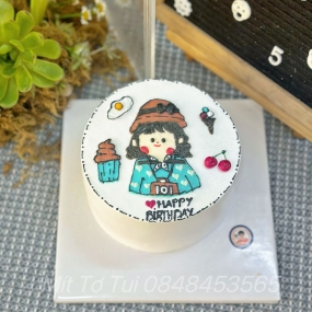 BÁNH KEM VẼ CHIBI CUTE