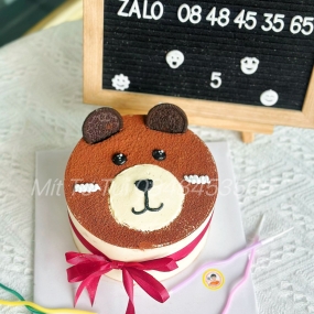 BÁNH KEM GẤU NÂU
