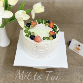 BÁNH KEM ORIO TRÁI CÂY CHO BỐ