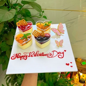 BÁNH PANNA COTTA MIX VỊ TRÁI CÂY CUTE