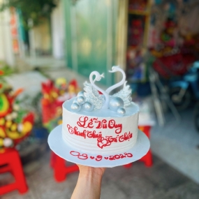 BÁNH KEM LỄ VU QUY CẶP THIÊN NGA DỄ THƯƠNG