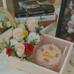 COMBO HOA VÀ BÁNH DỄ THƯƠNG CHO NGƯỜI YÊU