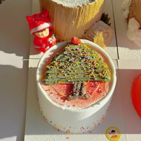 BÁNH NOEL CÂY THÔNG ĐẸP 