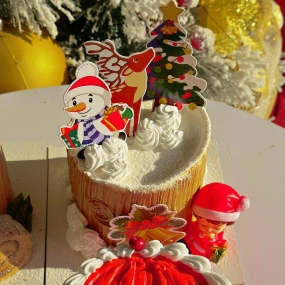 BÁNH GIÁNG SINH KHÚC GỖ DỄ THƯƠNG