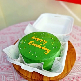 Bánh bento tone xanh decor đơn giản cute