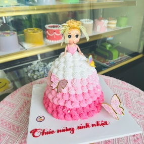 Bánh kem công chúa dễ thương dành cho bé gái